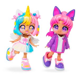 FIGURA COLECCIONABLE MUÑECA ANIMAKII DOLL SET UNICORNIO-MURCIELAGO
